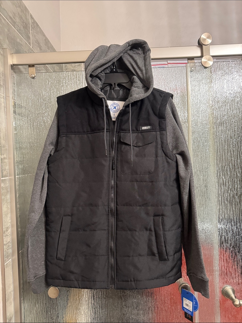 Hurley Hooded Thermal Wall Vest Jacket
